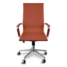Cadeira Presidente Giratória Esteirinha Charles Eames Bege - 2