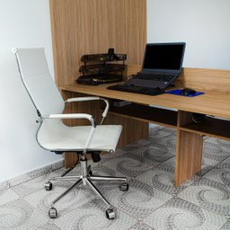 Cadeira Presidente Giratória Esteirinha Charles Eames Bege - 7