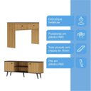 Ver imagem 5 de Conjunto Rack e Aparador Toquio Lamina Mel e Preto