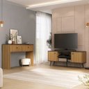 Ver imagem 1 de Conjunto Rack e Aparador Toquio Lamina Mel e Preto