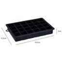 Ver imagem 3 de Kit 10 Formas de Gelo Silicone 24 Cubos Preto Weck Maleável Bar Cozinha Bartender