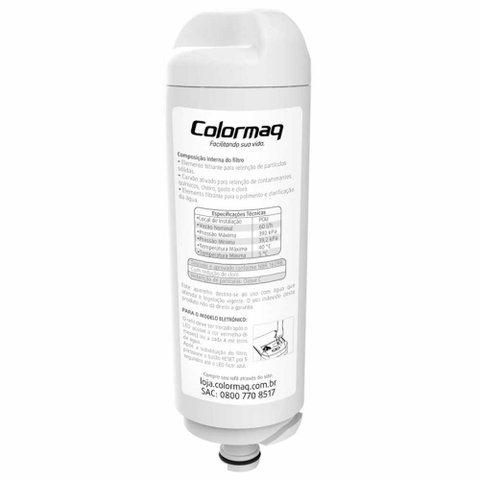 Refil Filtro 120002070 para Purificador Eletronico de Água Colormaq