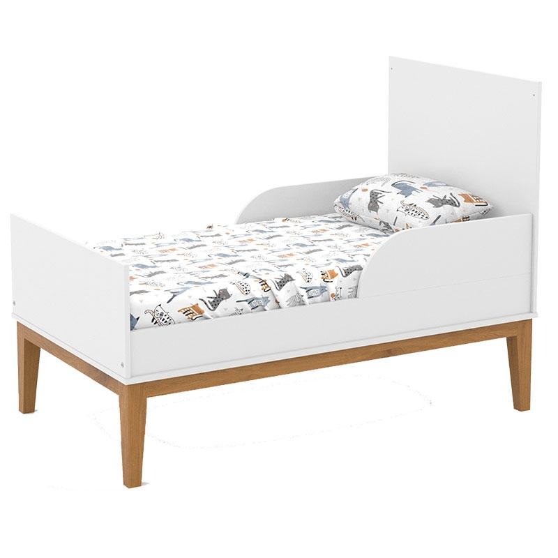 Berço Americano Unique e Cômoda com Porta Nature Clean Branco Soft Eco Wood com Colchão Gazin – Mati - 3