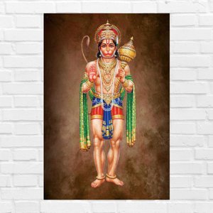 Placa Decorativa MDF Hanuman Tamanho 20x27cm modelo 3