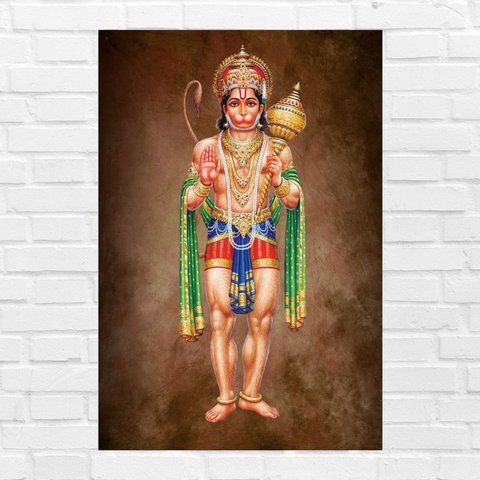 Placa Decorativa MDF Hanuman Tamanho 20x27cm modelo 3