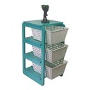 Ver imagem 3 de Organizador 3 Cestos Turmalina Cestos Brancos Organizer