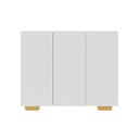 Ver imagem 5 de Armário Lavanderia Com 3 Portas 90 Cm Mp5034 Branco/Natural