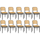 Ver imagem 1 de Kit 10 Cadeiras de Jantar Roma para Sala e Cozinha - Preto