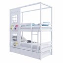 Ver imagem 5 de Treliche Casinha Reta com 02 Janelas Madeira Maciça Branco Housin