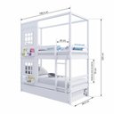 Ver imagem 4 de Treliche Casinha Reta com 02 Janelas Madeira Maciça Branco Housin
