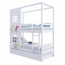 Ver imagem 5 de Treliche Casinha Reta com 02 Janelas Madeira Maciça Branco Housin