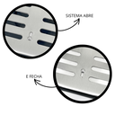 Ver imagem 4 de Ralo 20x20 Inox Abre Fecha com Cocho Saída 6 Polegadas - 150mm