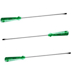 Kit com 3 Chaves de Phillips 5x250mm Tramontina com Ponta Magnetizada Imantada em Aço Vanádio