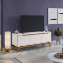 Ver imagem 1 de Rack Kappesberg 3 Portas Branco 136cm