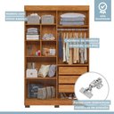 Ver imagem 5 de Quarto de Bebê Completo Guarda-Roupa, Berço e Cômoda Manu Tigus Baby