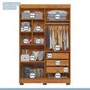Ver imagem 6 de Quarto de Bebê Completo Guarda-Roupa, Berço e Cômoda Manu Tigus Baby
