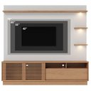 Ver imagem 7 de Estante Home Theater Ambiente Campache Freijó Off White Matte - Colibri