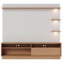 Ver imagem 4 de Estante Home Theater Ambiente Campache Freijó Off White Matte - Colibri