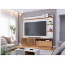 Ver imagem 1 de Estante Home Theater Ambiente Campache Freijó Off White Matte - Colibri