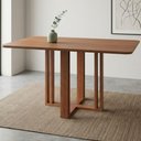 Ver imagem 2 de Mesa de Jantar 4 Lugares Tampo Mdf 130x80 Cm 21284 Cinamomo Molci
