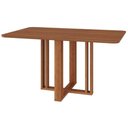 Ver imagem 1 de Mesa de Jantar 4 Lugares Tampo Mdf 130x80 Cm 21284 Cinamomo Molci