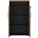 Ver imagem 7 de Armário para Escritório com Chave Office Multiuso Atria Executiva A02 Nogal Preto - Lyam Decor