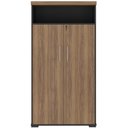 Ver imagem 3 de Armário para Escritório com Chave Office Multiuso Atria Executiva A02 Nogal Preto - Lyam Decor