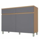 Ver imagem 1 de Balcão 2 Portas 2 Gavetas Realeza Premium 120cm Mdf