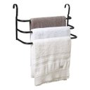 Ver imagem 2 de Porta Toalhas Triplo Toalheiro para Box Preto Fosco 60cm Fs