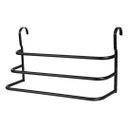 Ver imagem 3 de Porta Toalhas Triplo Toalheiro para Box Preto Fosco 60cm Fs