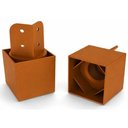 Ver imagem 2 de Kit 8 Pés para Guarda Roupa Cinamomo Quadrado Regulável 60 Mm