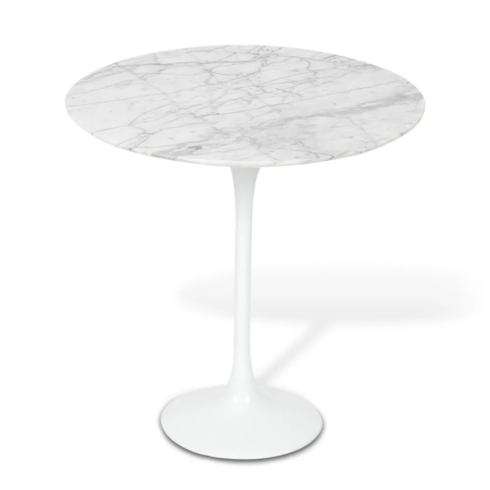 Mesa Saarinen Lateral - Carrara 50cm de Diâmetro - 3