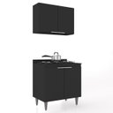 Ver imagem 1 de Armário de Cozinha e Balcão Cooktop Pérola Z34 Preto - Mpozenato
