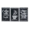 Quadro Placa Decorativa Plaquinha Decorar Sala Cozinha com 3 Modelo:Kit02 - 1
