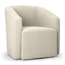 Ver imagem 3 de Kit 2 Poltronas Stella Max Bouclê Bege Base Giratória - D'Rossi