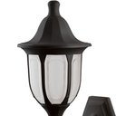 Ver imagem 3 de Luminária Arandela Modena Preta 16,5x21x38cm de Parede Externa Interna Lâmpada E27