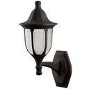 Ver imagem 1 de Luminária Arandela Modena Preta 16,5x21x38cm de Parede Externa Interna Lâmpada E27