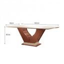 Ver imagem 3 de Conjunto Sala de Jantar Mesa com Tampo de Vidro Safira 6 Cadeiras Atena Lj Móveis