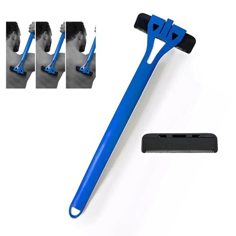 Depilador Aparador Barba Pelos Kit Lamina Reposiçao Costas Braço Corpo Barbeador Depilaçao Seguro Du