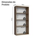 Ver imagem 2 de Cristaleira Suspensa 70 Cm 2 Portas de Vidro Rustic Madesa Rustic