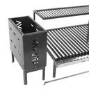 Ver imagem 6 de Kit Parrilla Grelha Argentina e Firebox para Alvenaria 80cm
