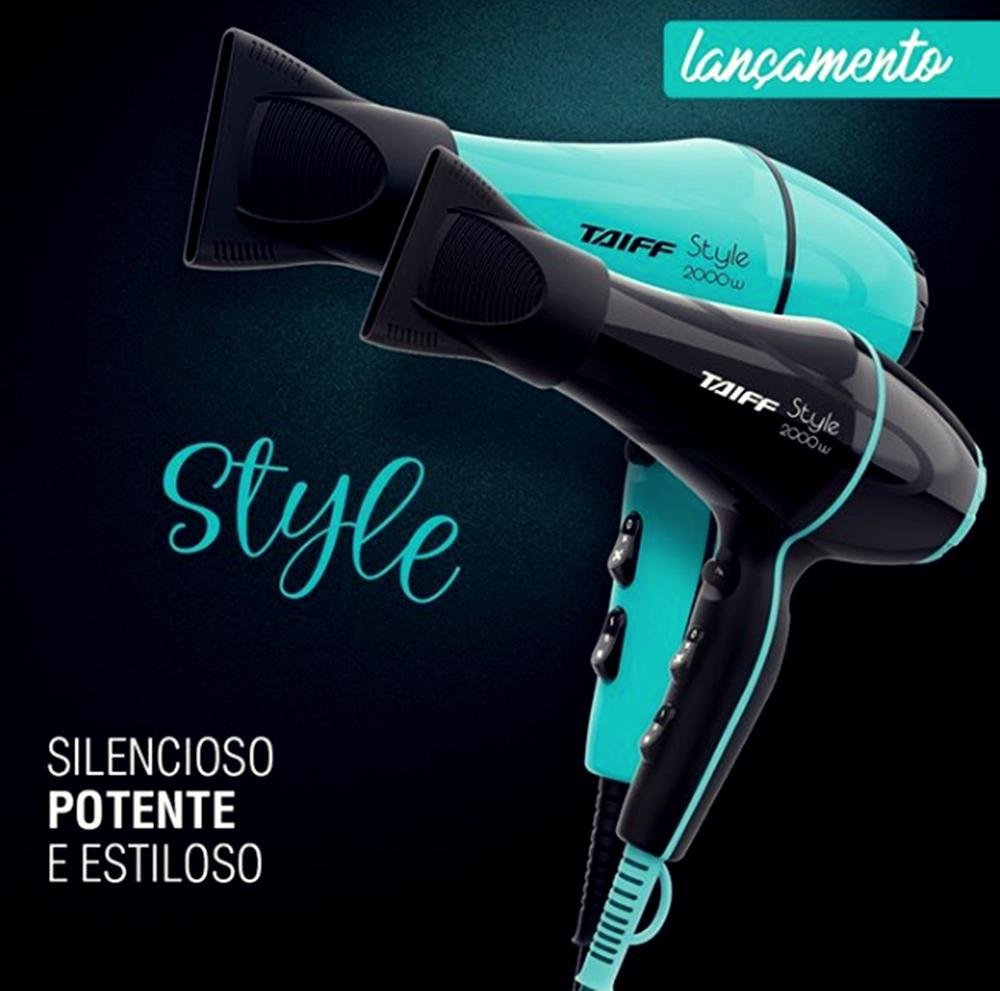 Secador Style 2000w Preto 110v - Linha Clássica Taiff - 8