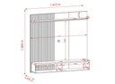 Ver imagem 4 de Rack Íris para Tv de até 55 Polegadas - Cinamomo Off White - Madetec