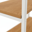 Ver mais imagens de Estante Aparador Industrial em Aço 3 Prateleiras 87 x 72cm LI007 Canela/Branco