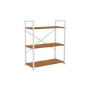 Ver imagem 2 de Estante Aparador Industrial em Aço 3 Prateleiras 87 x 72cm LI007 Canela/Branco