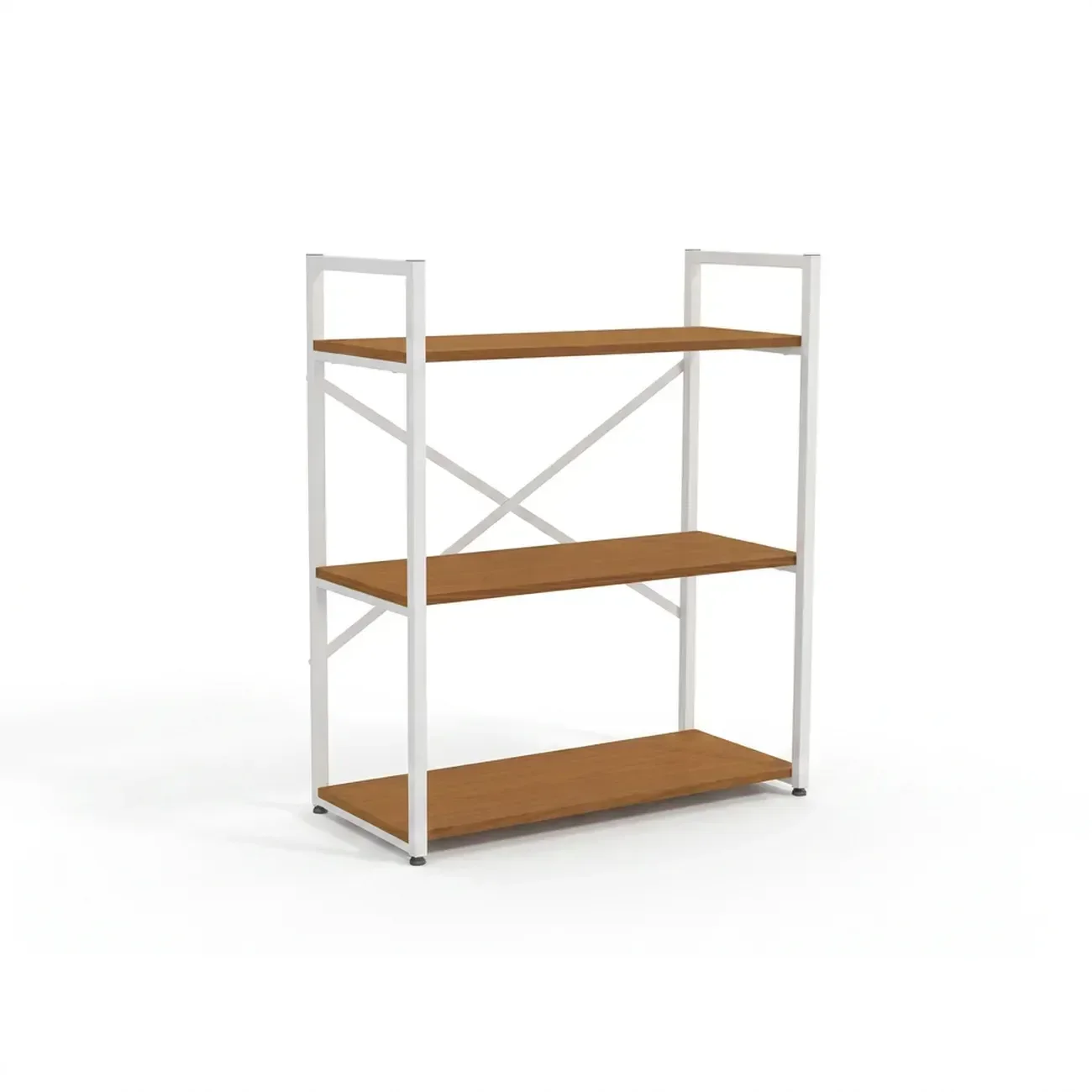 Ver imagem 7 de Estante Aparador Industrial em Aço 3 Prateleiras 87 x 72cm LI007  Canela/Branco