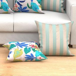 Kit Capa Almofada Listrada Dourada e Alpes Colorida 2 Unidad - 2