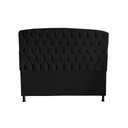 Ver imagem 3 de Kit Dubaí Cabeceira de Cama Box Casal e Recamier Baú Solteiro 90 Cm Suede Preto Eli Móveis