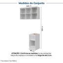 Ver imagem 4 de Lavanderia Modulada 3 Peças 1 Aéreo 1 Balcão sem Tampo 1 Nicho 40cm Marselha Cabecasa Madeiraorigina