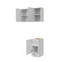 Ver imagem 7 de Lavanderia Planejada 3 Peças 1 Aéreo 1 Balcão sem Tampo 1 Nicho 40cm Marselha CabeCasa MadeiraOriginals Madeiraorigina Branco